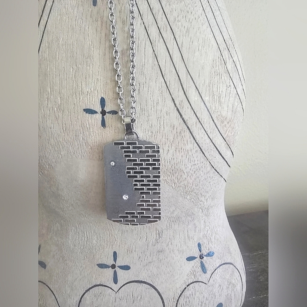 Stainless Steel Silver Tone Chain Necklace